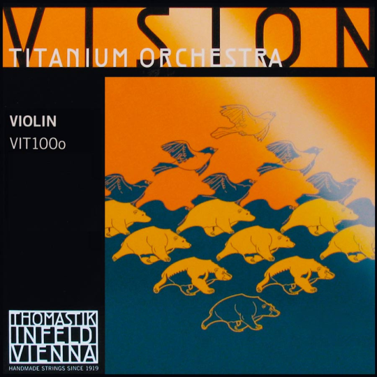 THOMASTIK Vision, Titanium Orchestra  JEU pour violon, Tirant moyen 