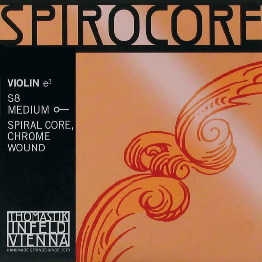 THOMASTIK Spirocore, Mi boule, noyau chromé,- violon tirant fort