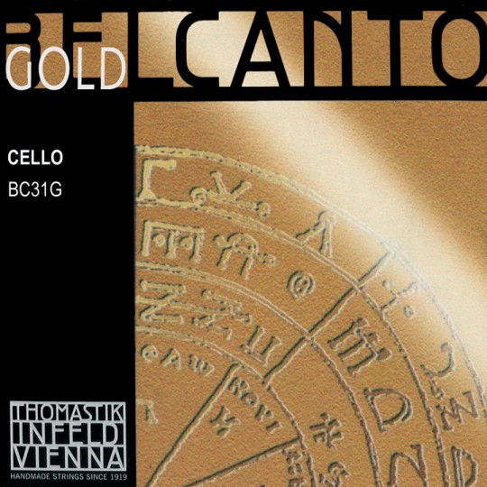 THOMASTIK Belcanto Gold, JEU tirant moyen pour violoncelle 