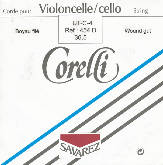 CORELLI , Do boyau calibre 36 1/2, argent, pour violoncelle 