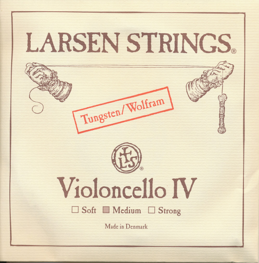 LARSEN, Do, noyau chromé pour violoncelle strong