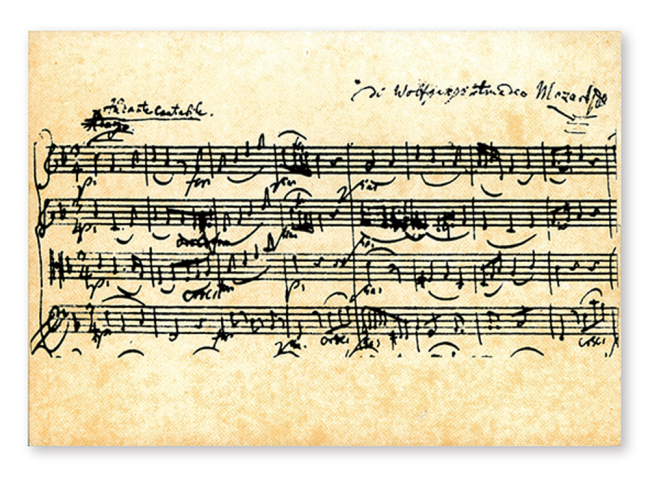 Carte postale Mozart 