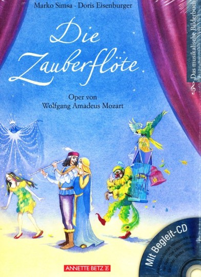 'Die Zauberflöte,' (La Flûte enchantée), livre d'images avec CD 