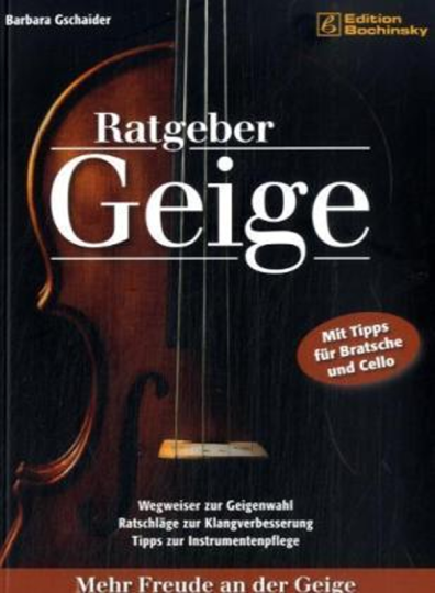 'Ratgeber Geige' (Guide violon) - Édition Bochinsky 