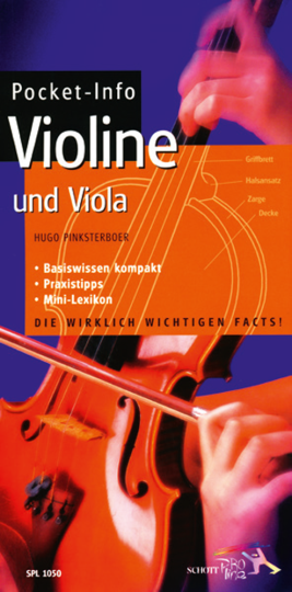 'Pocket -Info Violine &  Viola' (Pocket Info Violon & Alto) 