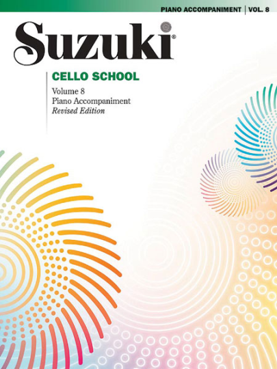 Suzuki école de violoncelle - accompagnement piano , volume 8 