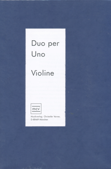 Duo per Uno Violon, partition avec CD pour piano et violon 