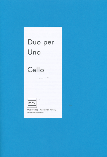 Duo per Uno Violon, partition avec CD pour piano et violoncelle 