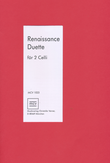 Morley, Sweelink &amp; O.di Lasso, Renaissance Duette 