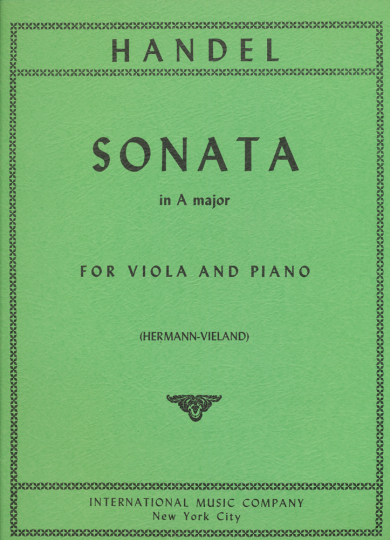 Händel, Sonate en La majeur 