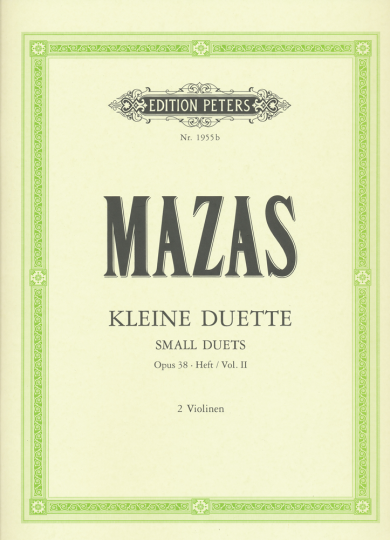 Mazas Petits Duets, Opus 38, Vol. II 