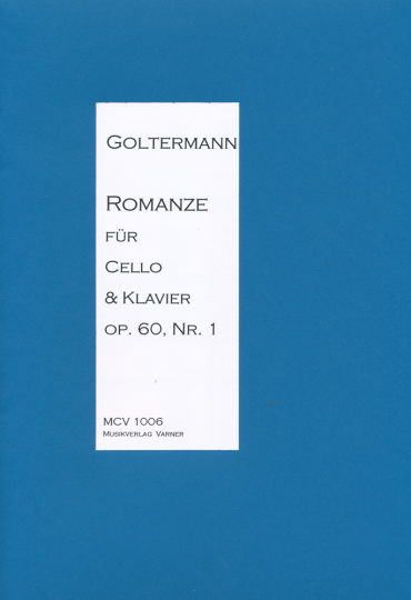 G.Goltermann (1824-1898), Romanze,partition pour violoncelle et piano 