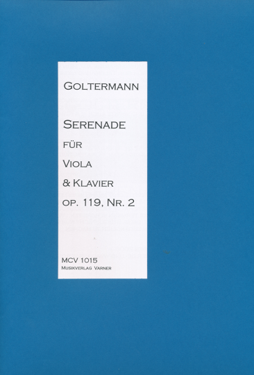 G.Gltermann (1824-1898), Serenade,partition pour alto et piano 