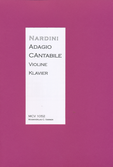 P.Nardini (1722-1793), Adagio Cantabile, pour violon et piano 