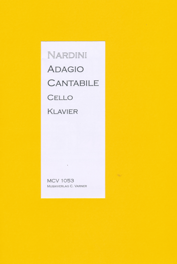 P.Nardini (1722-1793), Adagio Cantabile, pour violoncelle et piano 