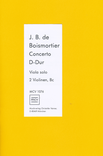 Joseph B. Boismortier, Concerto D-Dur 
