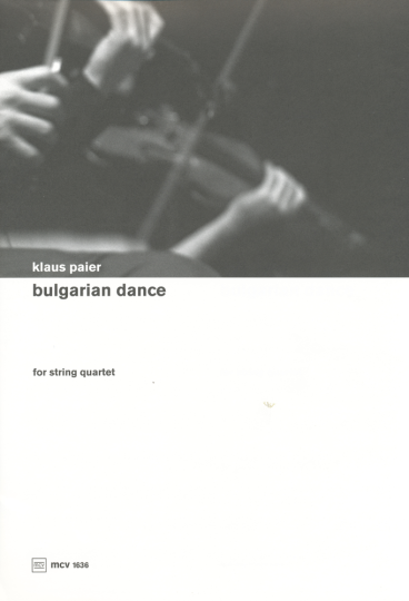 Klaus Paier (1966), Bulgarian dance, partition pour quatuor à cordes 