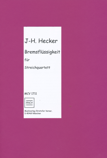 Jost-H. Hecker (1959), Bremsflüssigkeit 