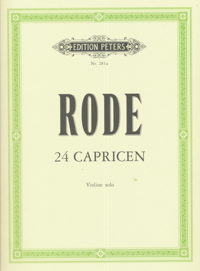 Rode, Pierre 24 Caprices pour violon solo - en forme d'études 