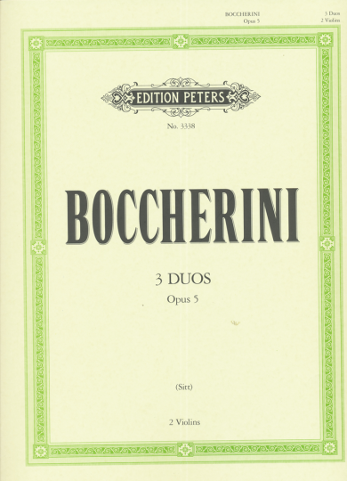 Boccherini, 3 Duos, Opus 5, 2 Violinen 