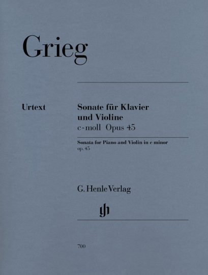 Grieg, sonate pour Piano et Violon en do mineur op. 45 