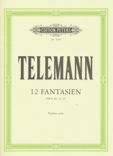 Telemann, 12 Fantaisies, TWV 40: 14-25 