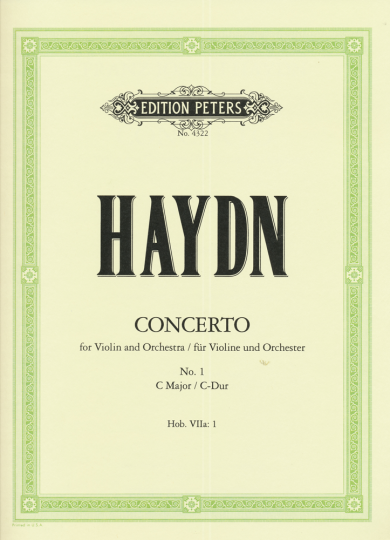 Haydn, Concerto Nr. 1, en Do majeur 