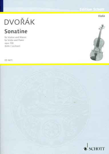 Dvorák, Sonatine en Sol majeur op. 100 