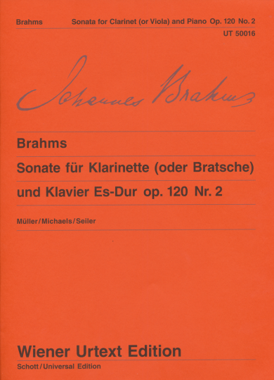 Brahms, Sonate pour alto et piano, Mi bémol majeur, op. 120, Nr. 2 