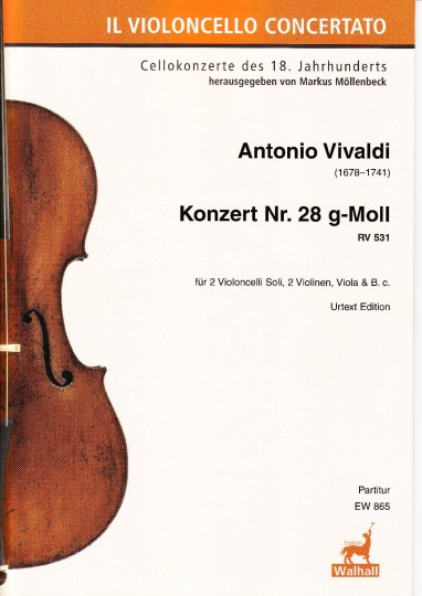 Vivaldi, Antonio (1678–1741): Concerto Nr. 28 sol mineur RV 531 – Partition 
