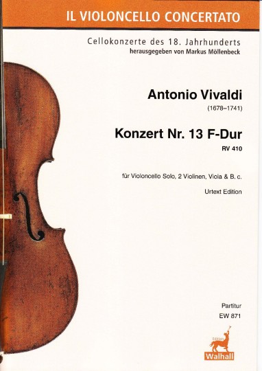 Vivaldi, Antonio (1678–1741): Concerto Nr. 13 Fa majeur RV 410 - Partition 