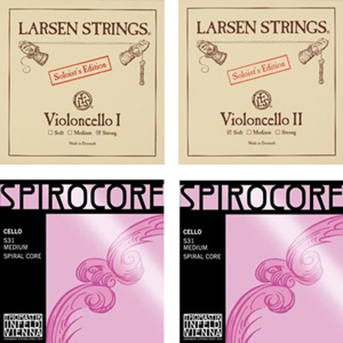 LARSEN SOLOIST / THOMASTIK SPIROCORE Jeu pour violoncelle strong