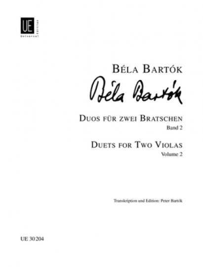 Béla Bartók 44 Duos für 2 Violinen für 2 Bratschen Band 2 